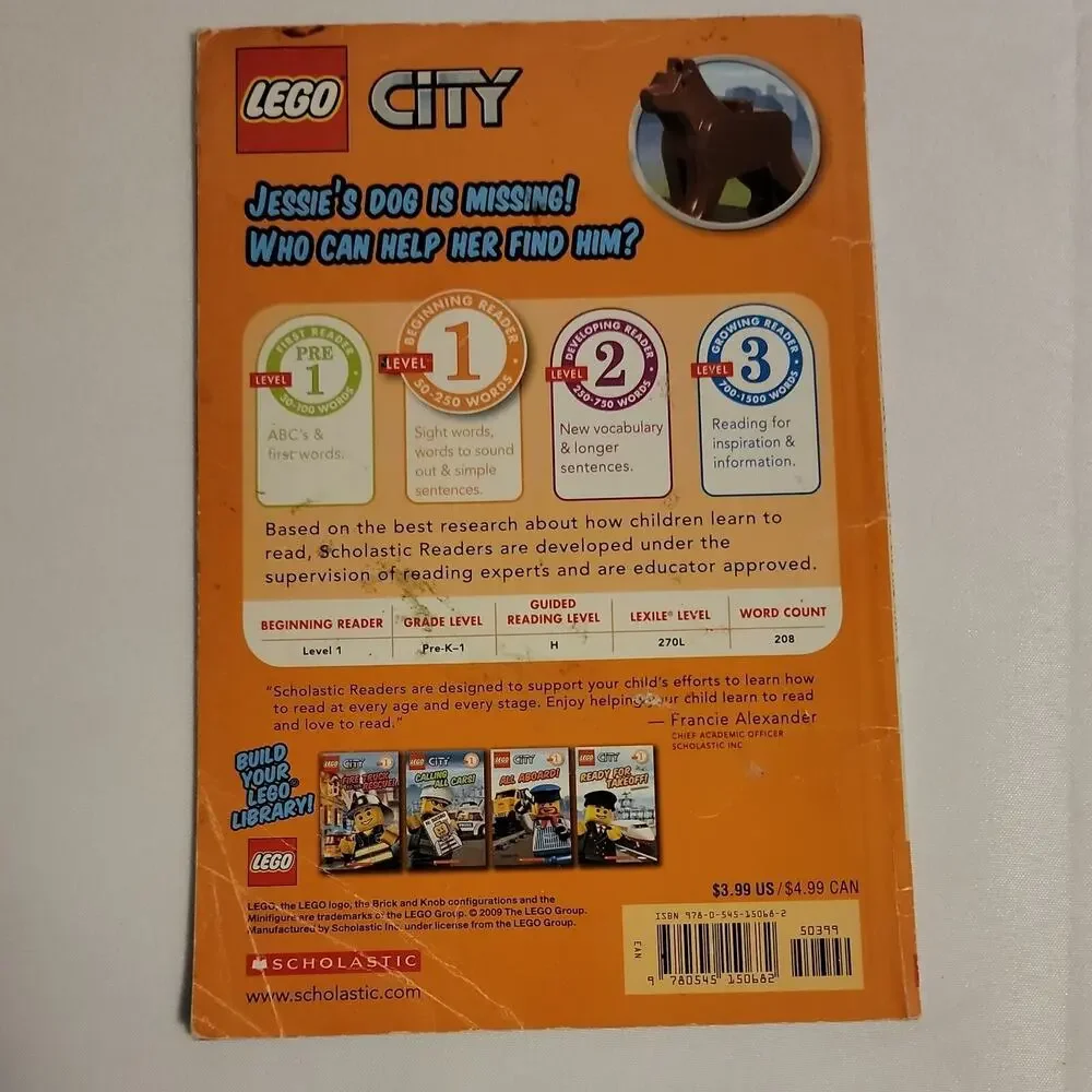 Lego City Help Is On the Way by Sonia Sander Scholastic 2009 Level 1 Paperback